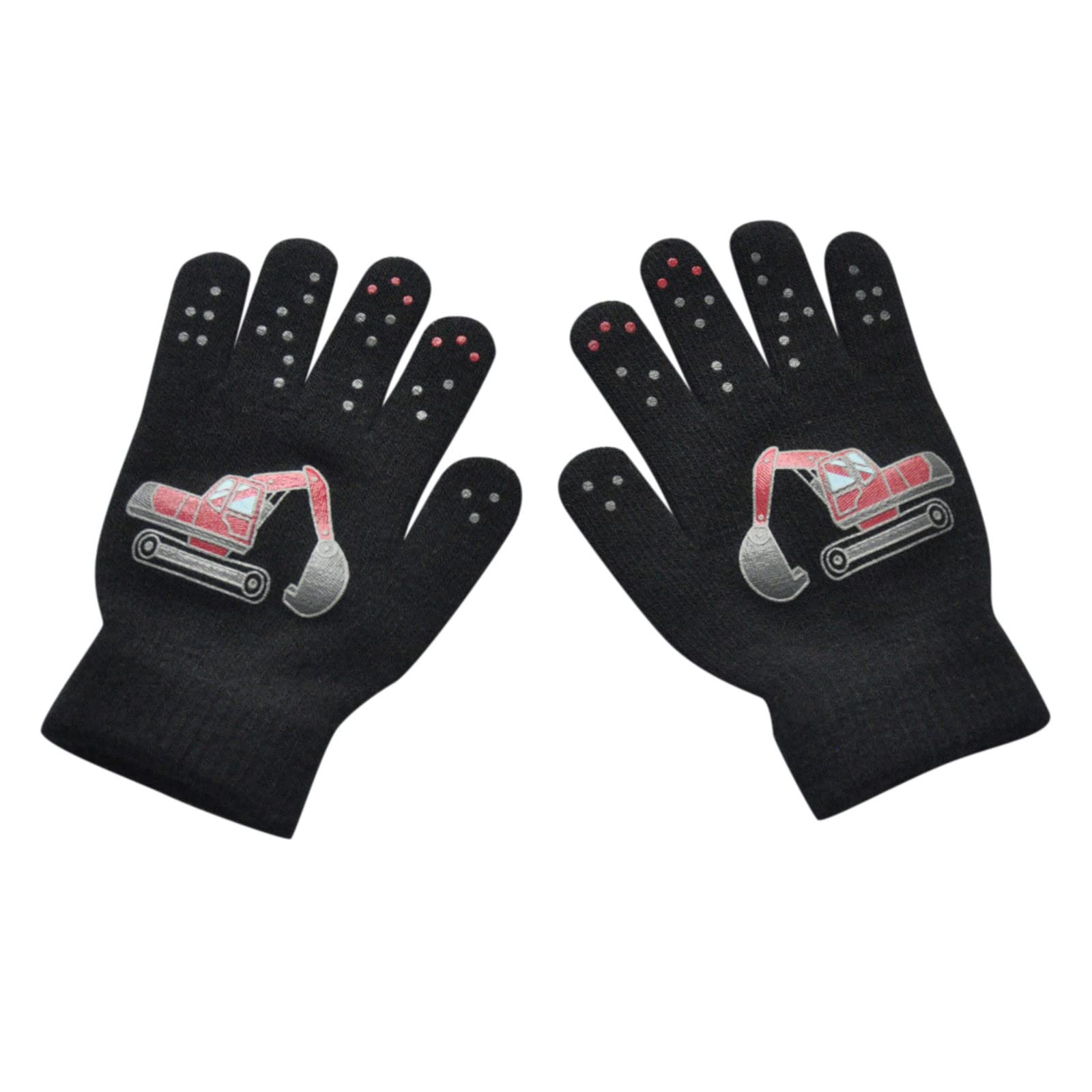 Creative Kids Phone Belt - Knitted Screen Printed Fashion Gloves for Women - Perfect for Driving, Outdoor Activities & Cold Weather Protection