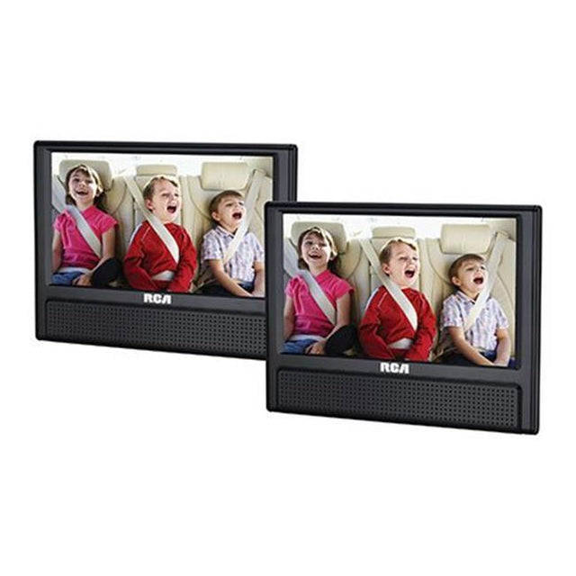 RCA 9 Inch Dual Screen Portable DVD Player with Car Headrest Mount - DRC79982 - Perfect for Road Trips & Family Travel Entertainment