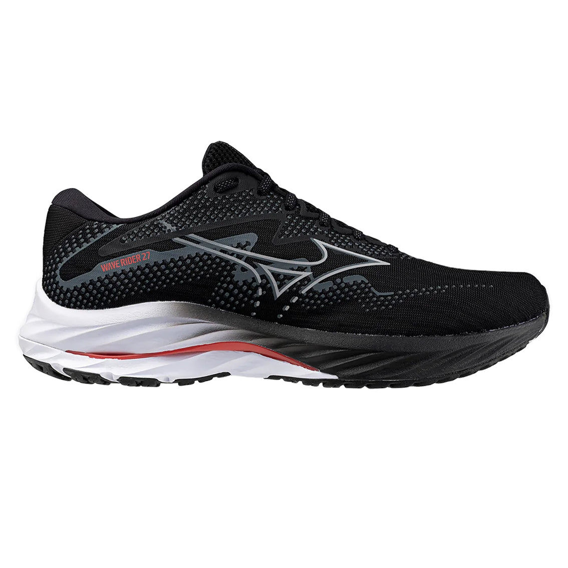 Mizuno Wave Rider 27 Running Shoes for Men - Wide Width - Lightweight Cushioned Road Running Sneakers for Marathon Training & Daily Jogging