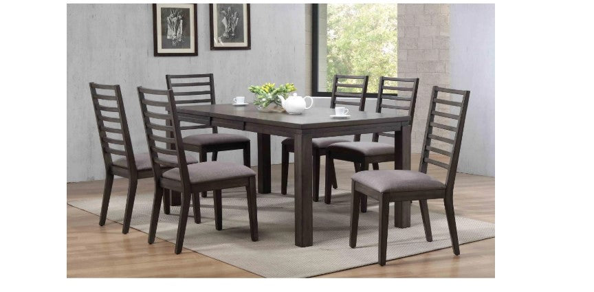 Lancaster 7-Piece Dining Set - Modern Wooden Table & Chairs for Kitchen, Dining Room, Breakfast Nook | Perfect for Family Meals & Entertaining Guests