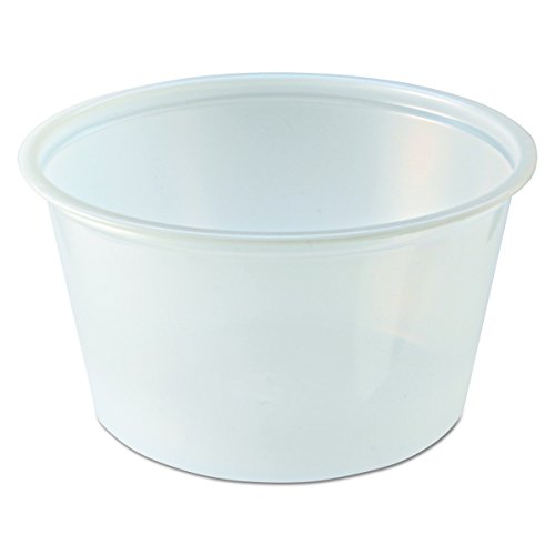 Fabri-Kal PC200 2 oz Clear Plastic Portion Cups - Case of 2500 - Disposable Food Containers for Restaurants, Catering & Meal Prep