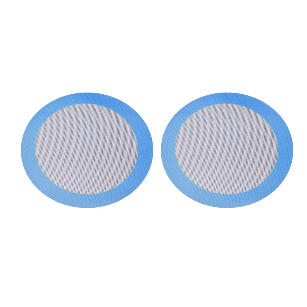 2-Pack Silicone Baking Mats - Non-Stick Round Baking Pan Liners for Tortillas, Cakes, Pastries & BBQ - Heat-Resistant & Reusable Bakeware for Oven, Grill & Fryer - Perfect for Baking, Roasting & Grilling