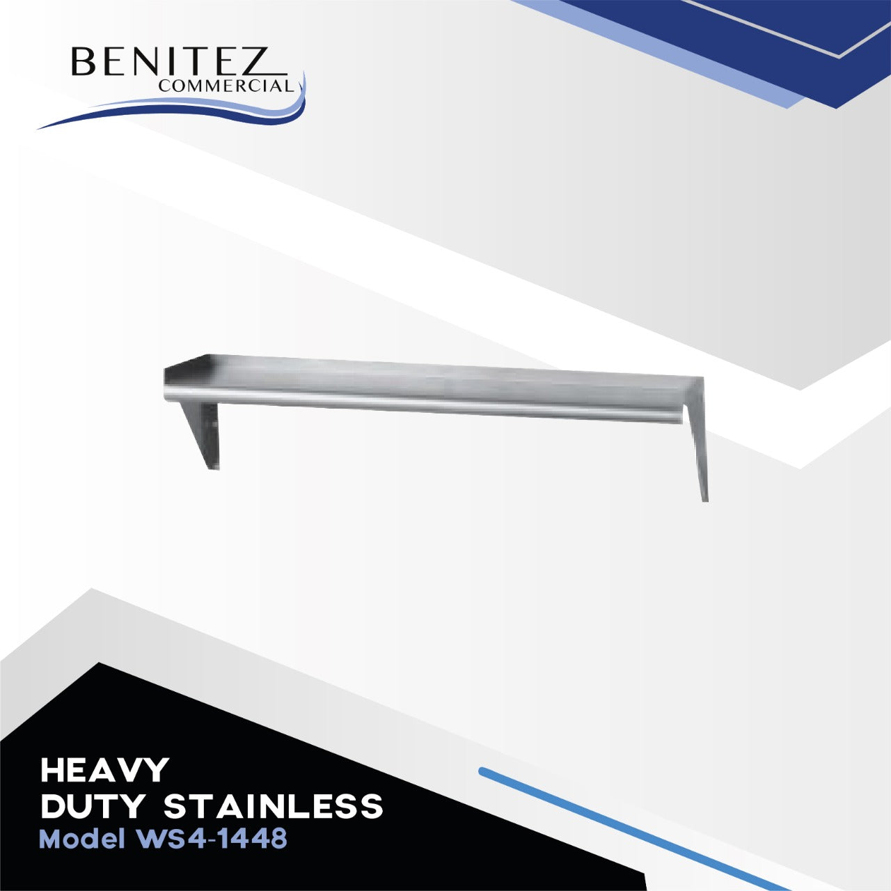 Heavy Duty Stainless Steel WS4 1448 Model - Durable Commercial & Home Use for Kitchen, Restaurant, and Outdoor Cooking