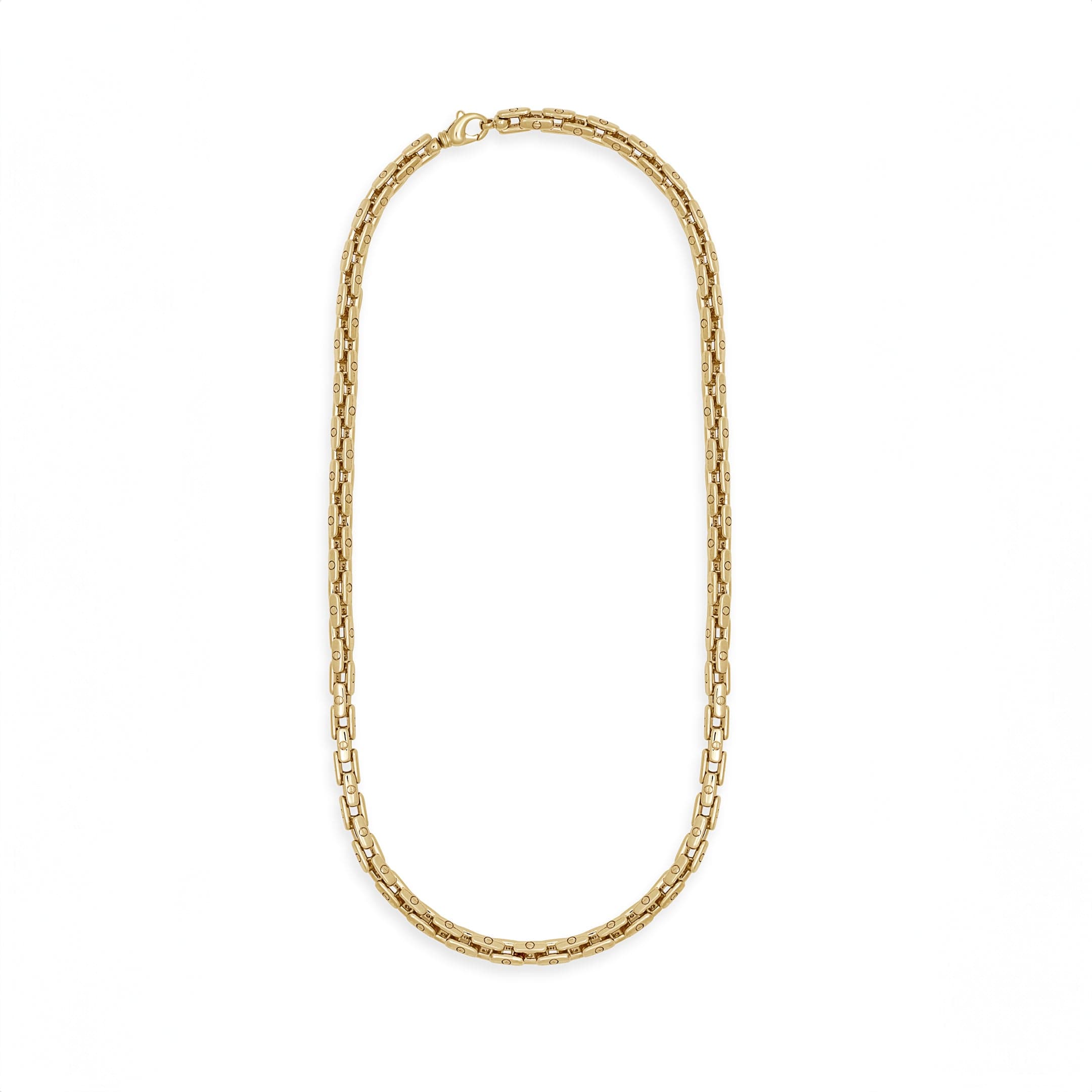 Men's Bold Anchor Chain Necklace in 14K Yellow Gold - Trendy Nautical Jewelry for Casual & Formal Wear