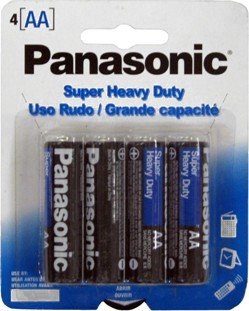 Panasonic AA Super Heavy Duty Batteries 4-Pack (288 Count) - Long-Lasting Power for Flashlights, Toys, and Remote Controls