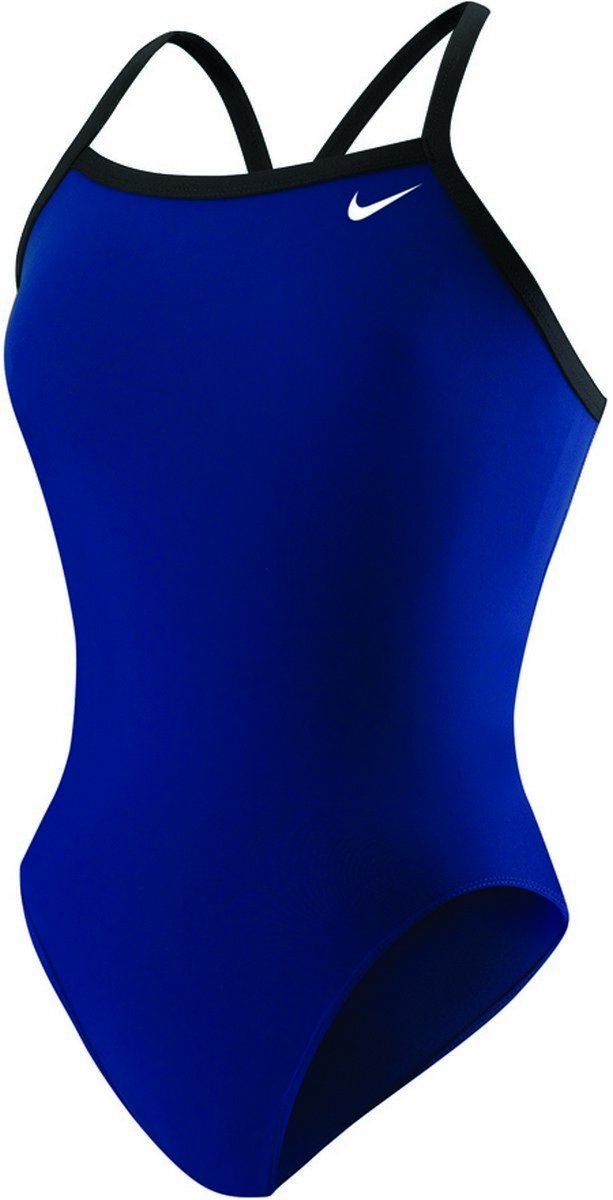 Nike Women's Solid Poly Core Classic Lingerie Tank Swimsuit - Perfect for Beach, Pool & Summer Vacations