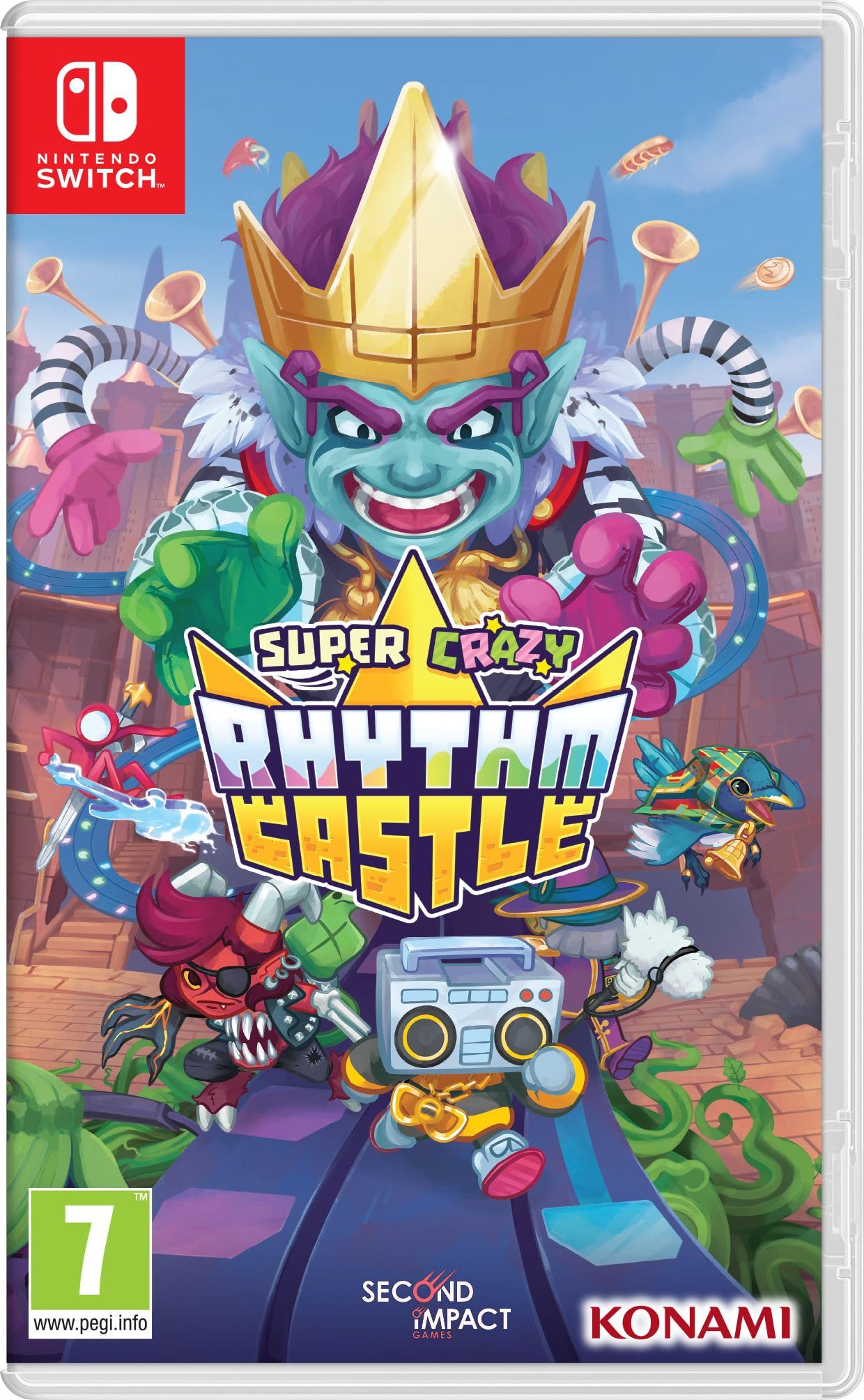 Super Crazy Rhythm Castle - Fun Music & Rhythm Game for Nintendo Switch - Perfect for Parties, Family Fun & Solo Gaming Adventures