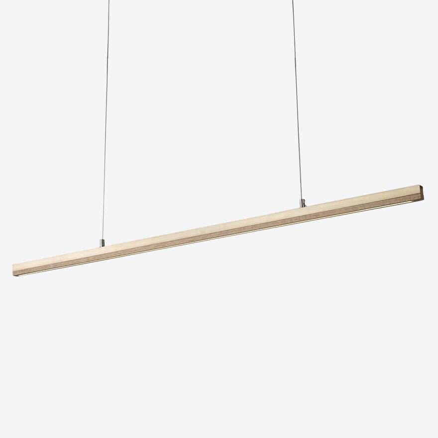 2BY3 BRASS LED LINEAR PENDANT Light Fixture - Modern Industrial Ceiling Lighting for Kitchen Island, Dining Room & Bar Counter