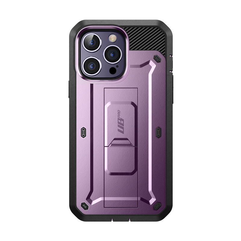 iPhone 14 Pro 6.1 Inch Unicorn Beetle Pro Rugged Case - Shockproof & Drop Protection, Deep Purple | Perfect for Outdoor Adventures, Construction Work & Extreme Sports