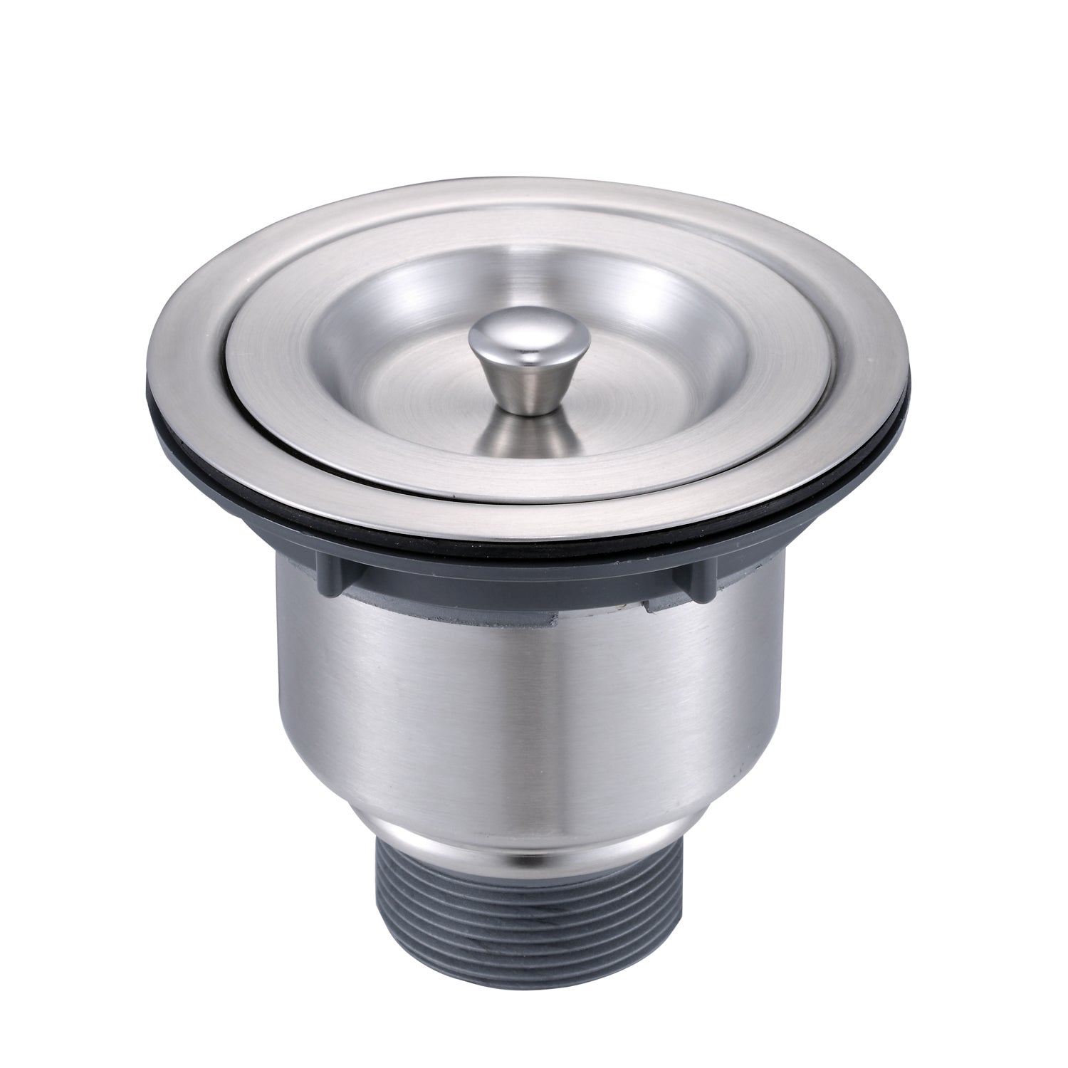 Premium Stainless Steel Kitchen Basket Strainer with Chrome Finish - 4.5