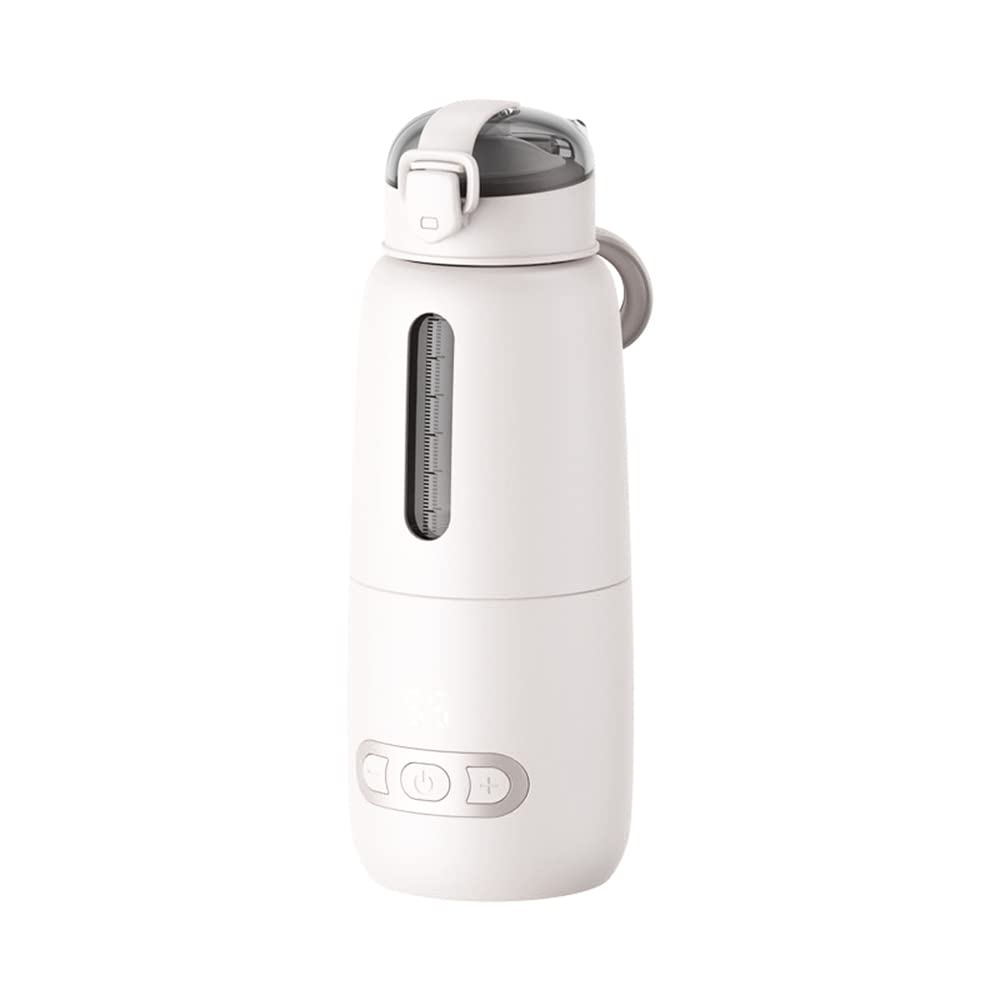 Portable Baby Bottle Warmer - 300ml Wireless Instant Water Warmer with Precise Temperature Control for Formula, Built-in Rechargeable Battery - Perfect for Travel, Home & On-the-Go Feeding