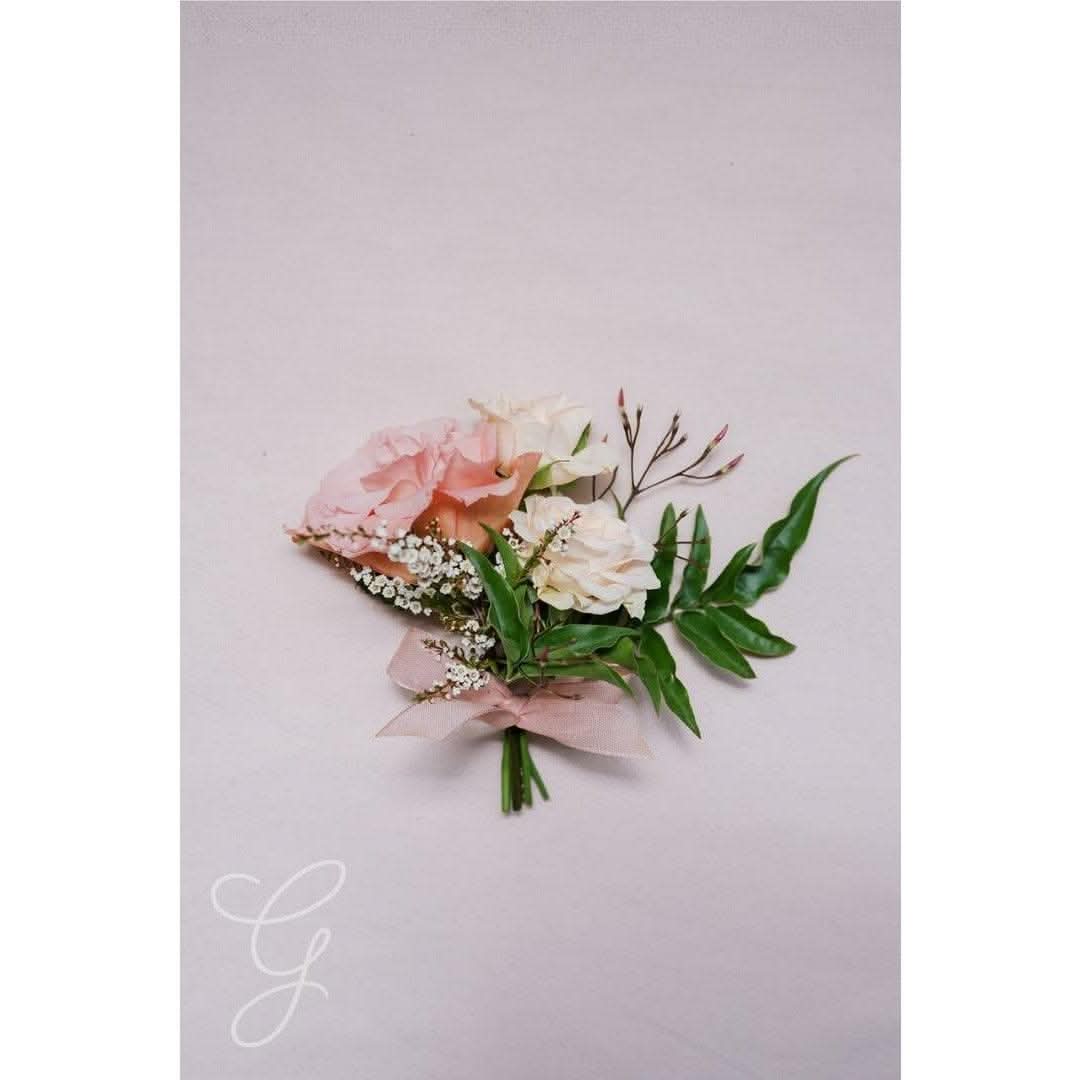 Blush A La Carte Corsage - Elegant Floral Pin for Weddings, Prom & Special Occasions | Perfect Bridal Bouquet Alternative