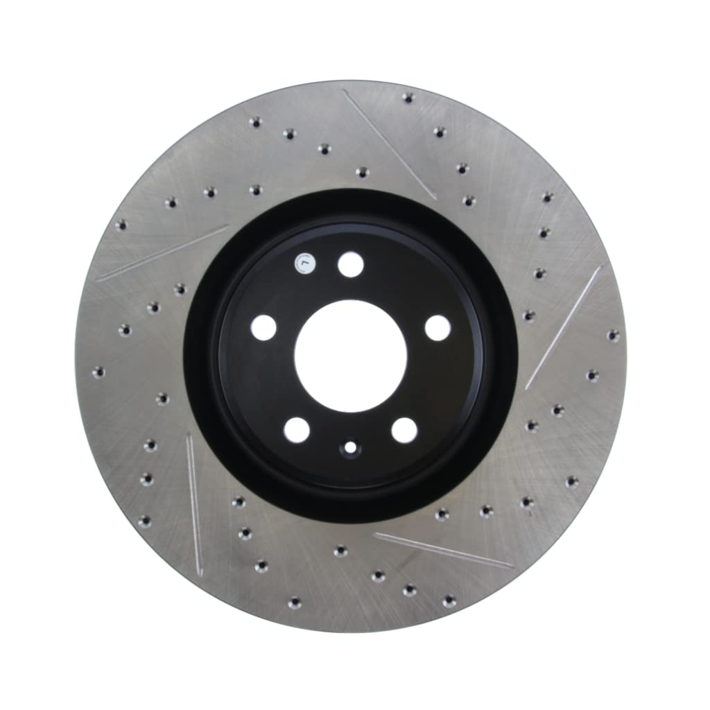 StopTech Performance Brake Rotors for Audi A8 Quattro 2013-2018 - Slotted & Drilled Sport Rotors (127.33134L) | Enhanced Braking for High-Speed Driving & Track Use