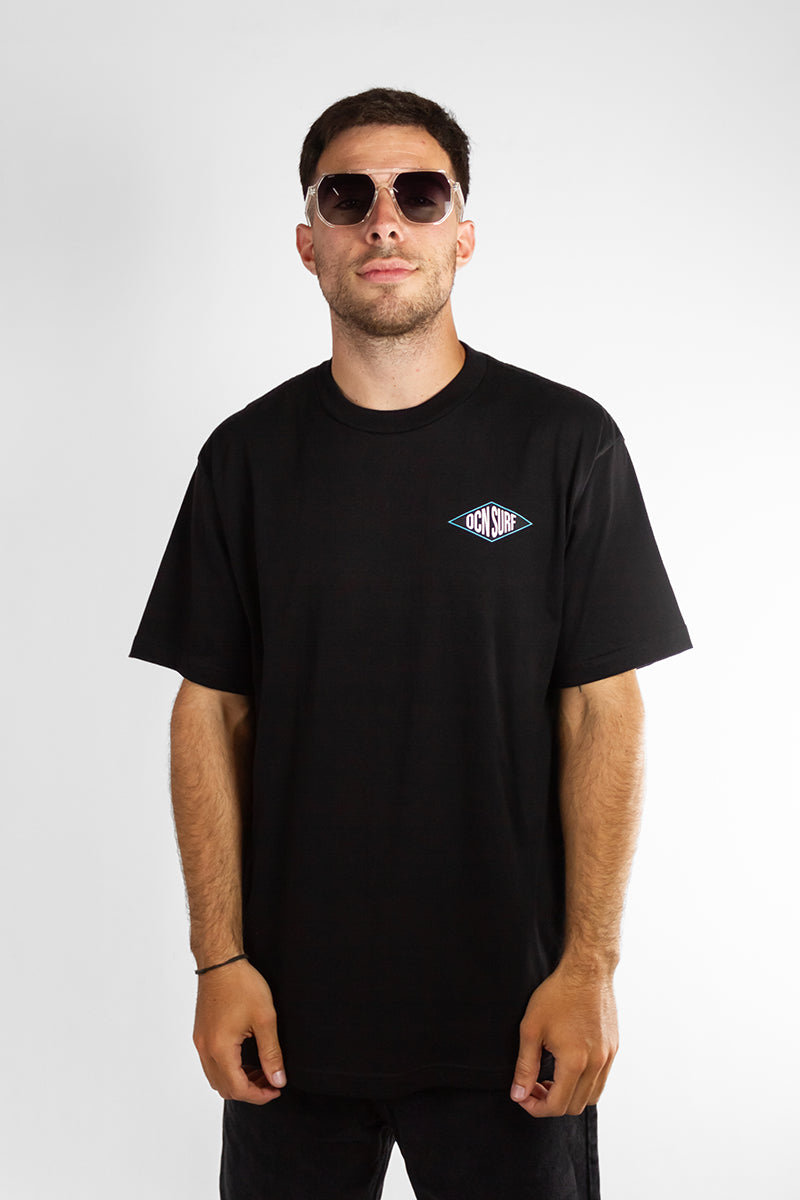 Premium OCN H Black T-Shirt for Men - Comfortable Cotton Crew Neck Tee for Casual Wear, Gym, and Everyday Outfits