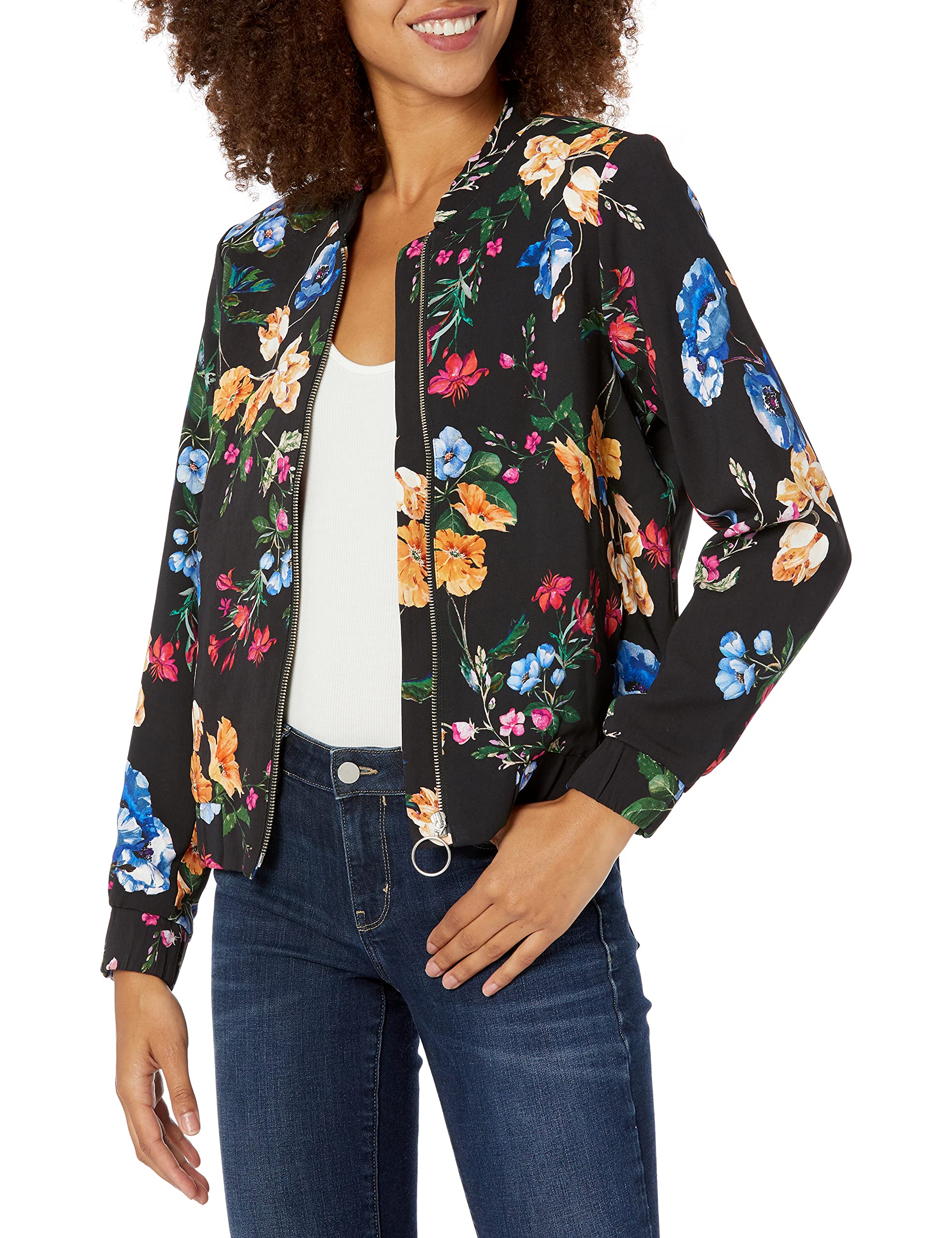 Parker Women's Gabe Long Sleeve Bomber Jacket - Stylish Lightweight Outerwear for Fall & Winter | Perfect for Casual Wear, Work & Outdoor Activities