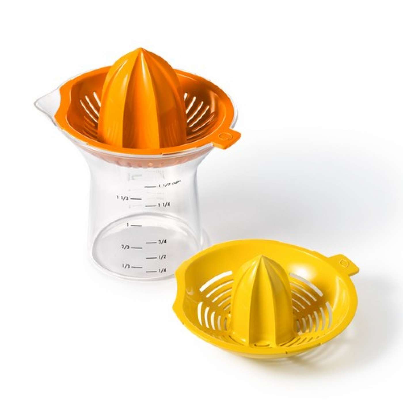 2 in 1 Citrus Juicer - Manual Lemon Orange Squeezer with Non-Slip Base - Perfect for Fresh Juice, Cocktails & Healthy Drinks at Home or Bar