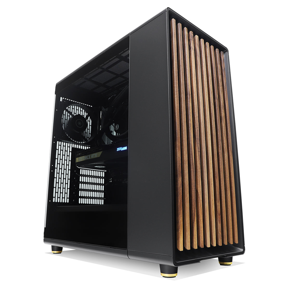 Chinkapin SWIFT PRO Gaming PC - RTX 5070, Ryzen 7 7800X3D, High Performance Black Desktop Computer for 4K Gaming, Streaming & Content Creation