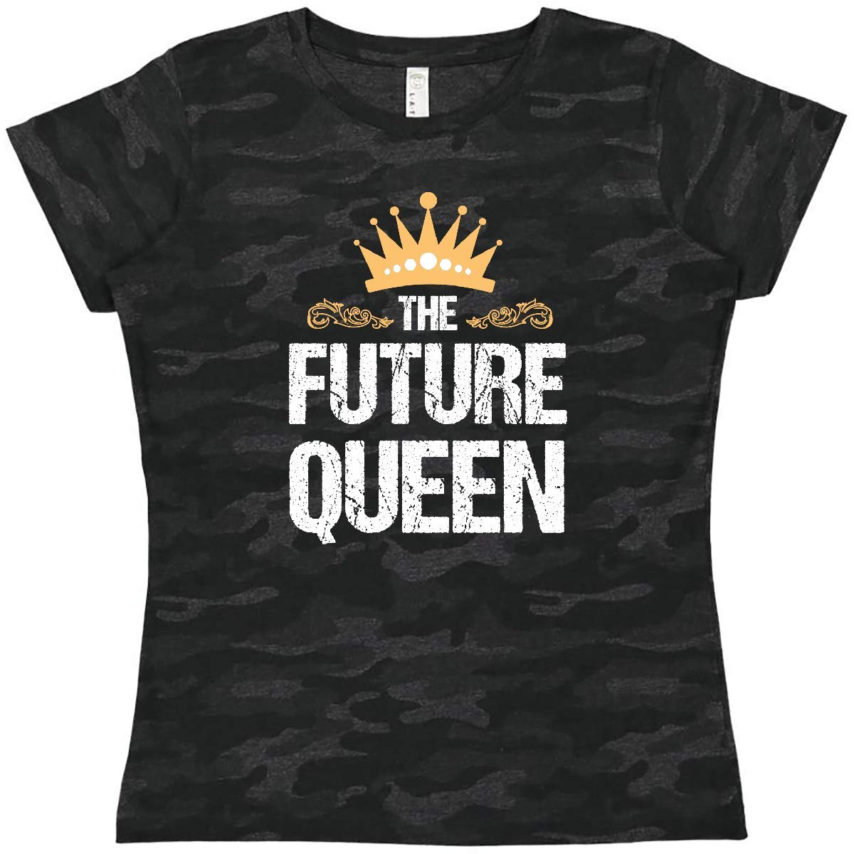 Inktastic The Future Queen of Feminism Women's T-Shirt - Feminist Graphic Tee for Women, Soft Cotton Casual Shirt - Perfect for Protests, Rallies & Everyday Wear