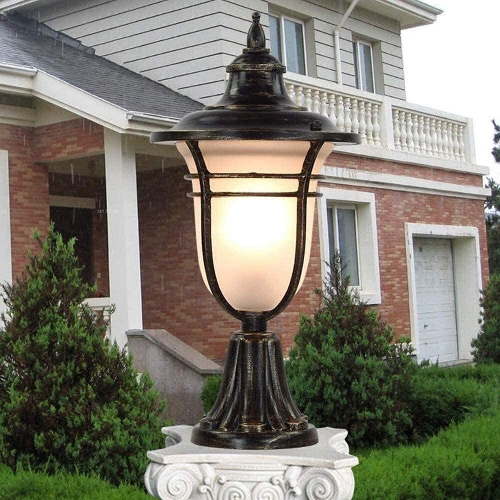 **Outdoor Column Headlights - Waterproof Street Lamp & Wall Lights for Gate, Villa, Garden, Lawn | Durable Pillar Light for Landscape Decoration & Pathway Illumination | Perfect for Driveways, Yards & Patios**
