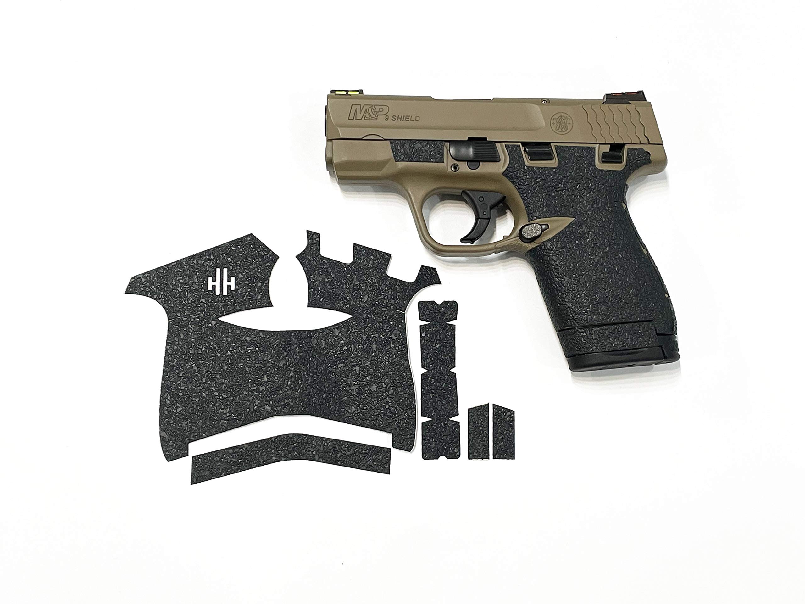 Textured Rubber Gun Grip Enhancement for Smith & Wesson Shield 45 ACP - Improved Handling & Control for Shooting, Hunting & Self Defense