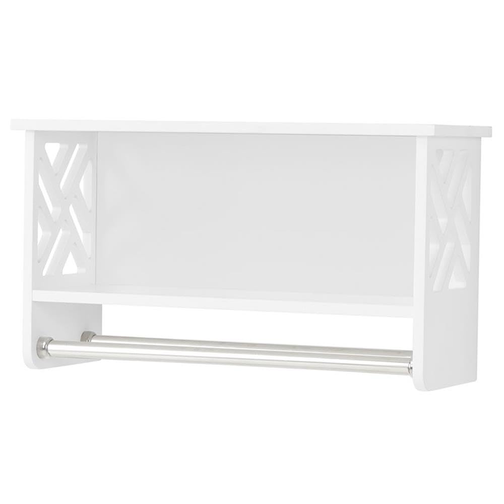 Alaterre Dorset Over The Toilet Storage Cabinet - White Bathroom Organizer for Towels, Toiletries & Small Spaces | Perfect for Apartments & Compact Bathrooms