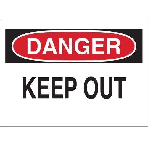 Brady 84096 Admittance Sign - Pack of 15 | Durable Safety Signs for Office, Warehouse & Restricted Areas