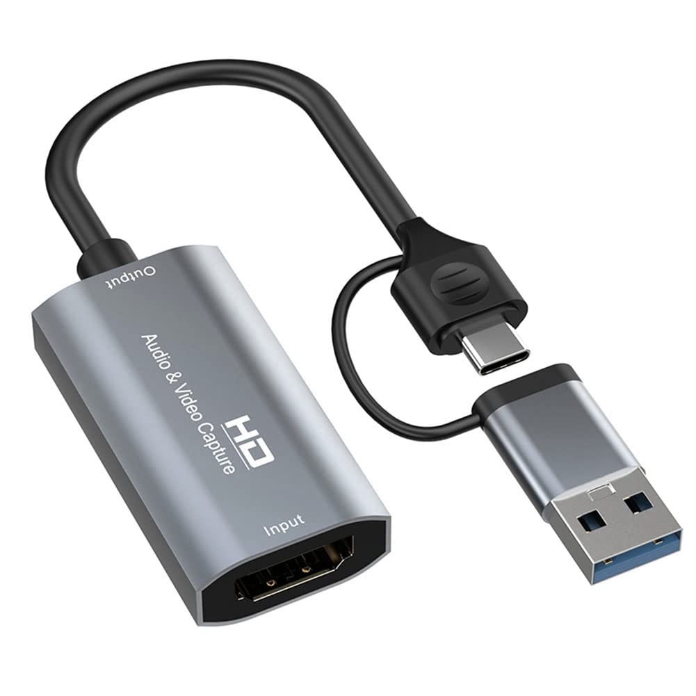 4K Type-C Video Capture Card for PS, Phone & Camera - Live Streaming & Gaming
