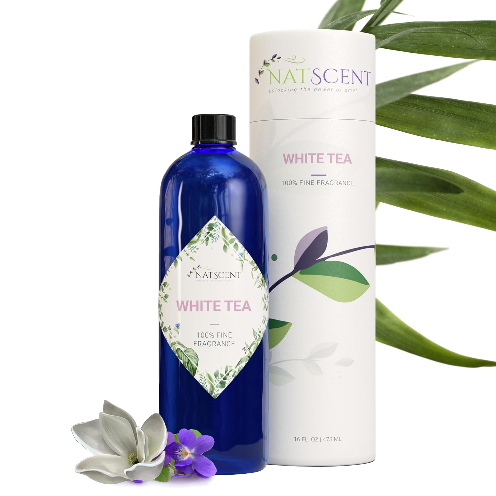 Premium White Tea Essential Oil for Diffusers - 100% Natural, Long-Lasting Aromatherapy Scent, IFRA Certified for Home & Office Use - 16 oz (Cold Air & Ultrasonic Diffuser Compatible) - Perfect for Relaxation, Stress Relief & Creating a Calming Atmosphere