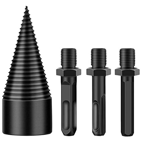 MYBOON Hexagonal Wood Splitting Impact Drill Bit - High Hardness Firewood Log Splitter for Cordless Drills (42mm) - Perfect for Camping, Fireplace, and Outdoor Wood Cutting