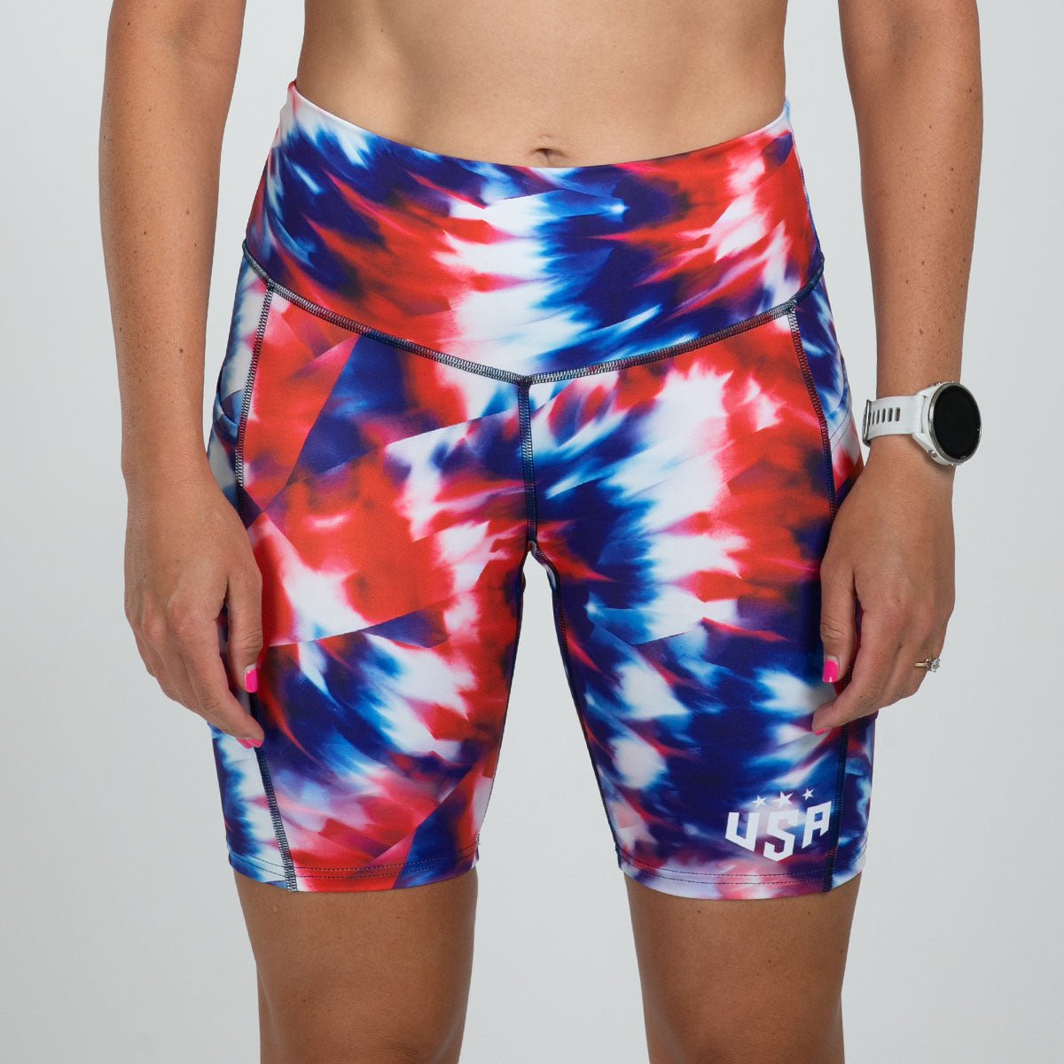 Women's Running Shorts with Pockets - Freedom Ltd Run Pulse Long Shorts for Jogging, Gym & Outdoor Workouts