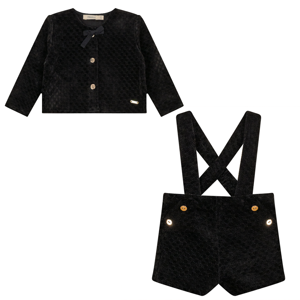 Premium Black Boys Overalls Set - Durable & Stylish Kids Jumpsuit for Playtime & Outdoor Adventures