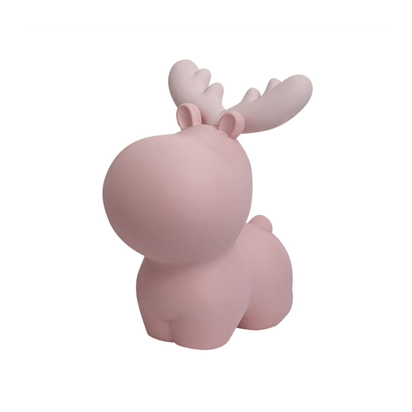 LLYUNDING Cute Deer Piggy Bank - Pink Resin Coin Money Saving Box for Kids, Boys & Girls | Perfect Gift, Home Décor & Keepsake | Ideal for Birthday Presents, Allowance Savings & Room Decoration