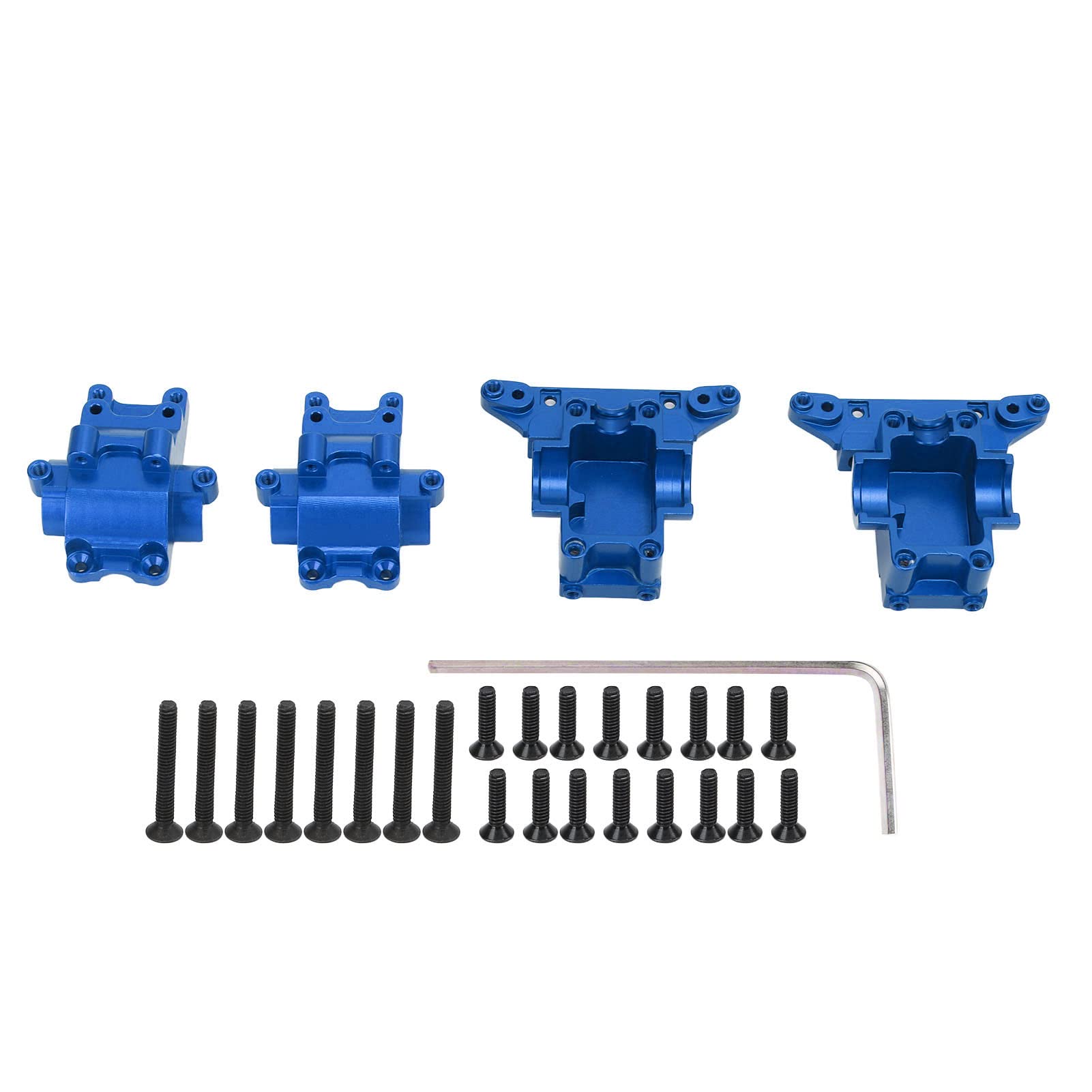 VGEBY Front Rear Gear Box - Metal Center Gear Box with Aluminum Alloy RC Differential Housing for LaTrax Teton (Blue) | Durable Off-Road RC Car Upgrade for Crawling & Bashing