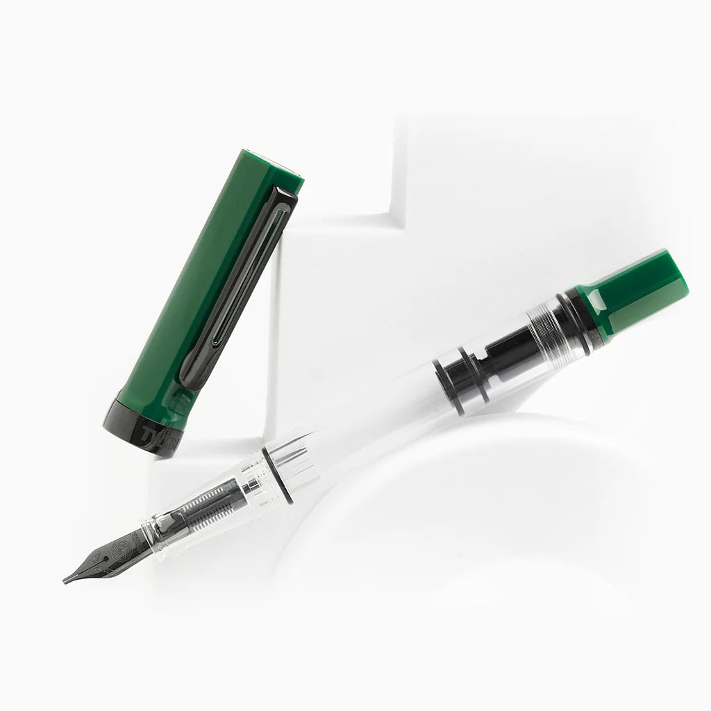 TWSBI Eco Irish Green Fountain Pen with Onyx Black Trim - Premium Writing Instrument for Calligraphy, Journaling & Everyday Use