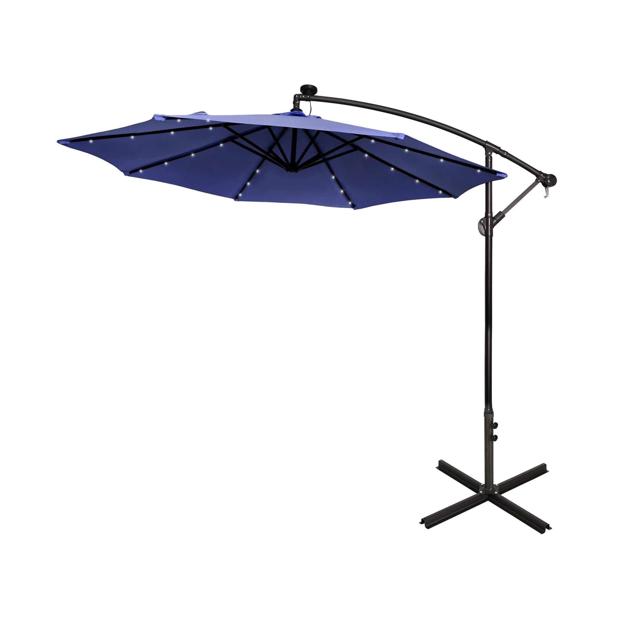 WestinTrends Albert 10 Ft Offset Patio Umbrella - Cantilever Outdoor Umbrella for Pool, Deck, Garden & Backyard - UV Protection & Durable Steel Frame