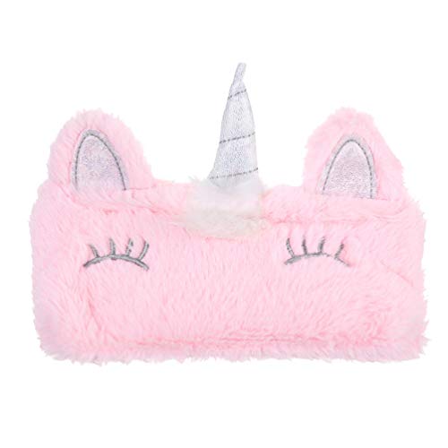 TENDYCOCO Soft Plush Pencil Case & Coin Purse - Cute Fluffy Stationery Storage Bag for Girls & Women, Travel Cosmetic Pouch (Pink) - Perfect for School, Office & Travel Accessories Organization
