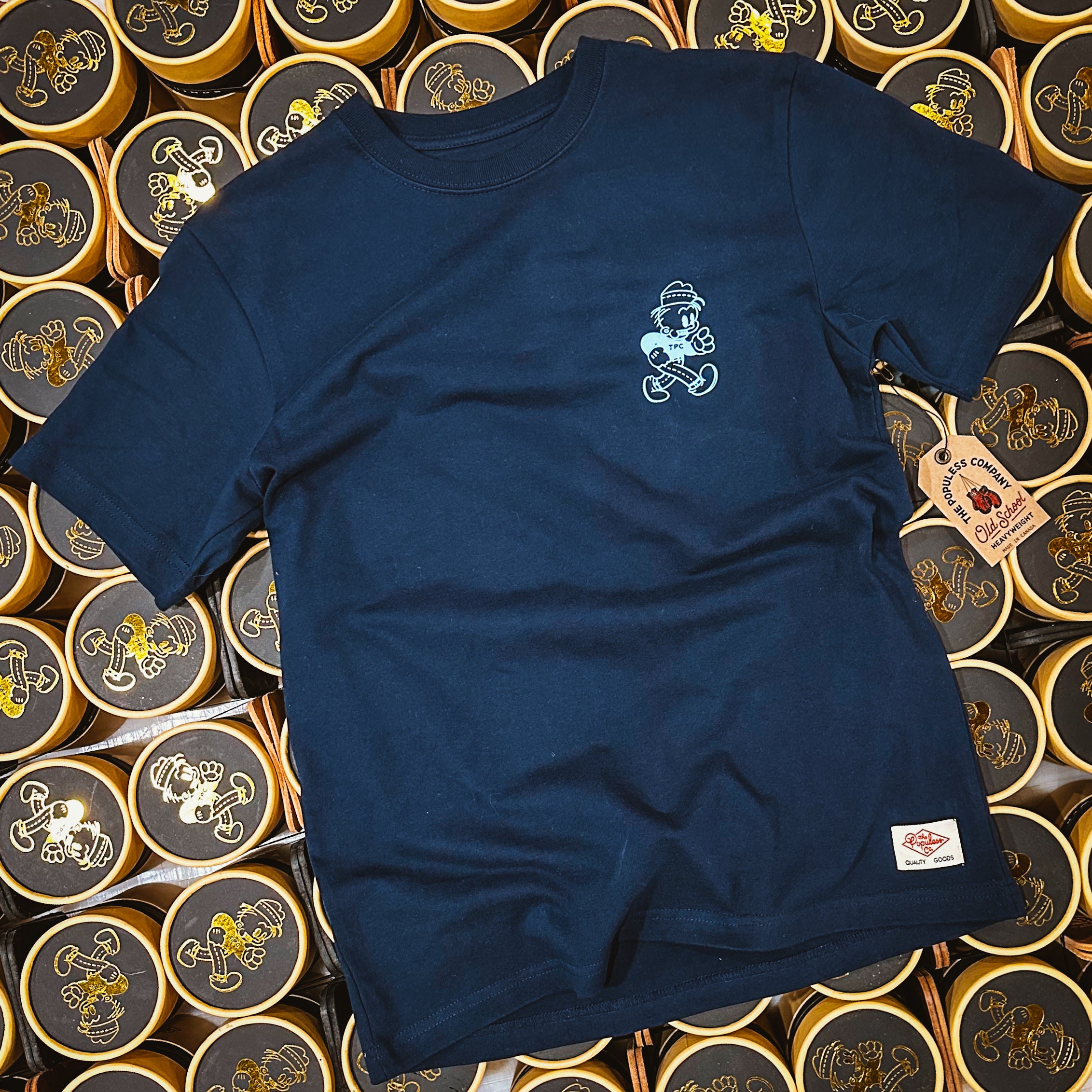 Roy Boy Premium Cotton T-Shirt for Men - Soft & Comfortable Navy Blue Tee - Perfect for Casual Wear, Gym & Everyday Outfits