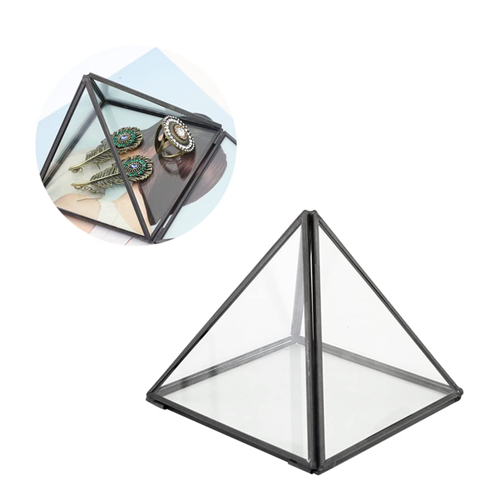 Glass Jewelry Box - Triangle Storage for Women | Gift & Display