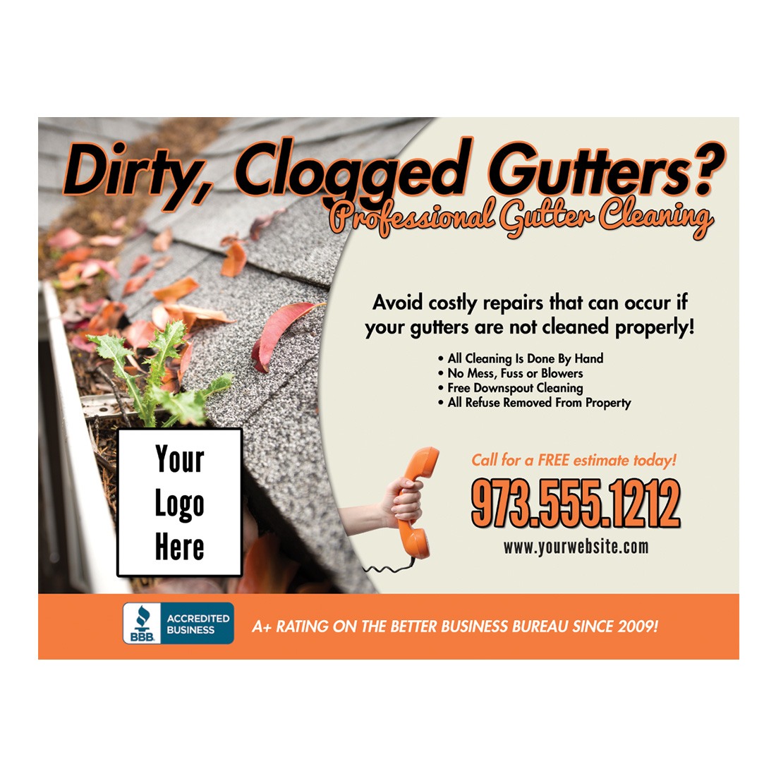 Professional Gutter Cleaning Kit - Heavy Duty Clogged Gutter Cleaner Tool Set for Home Maintenance | Perfect for Roof Drainage & Fall Leaf Removal