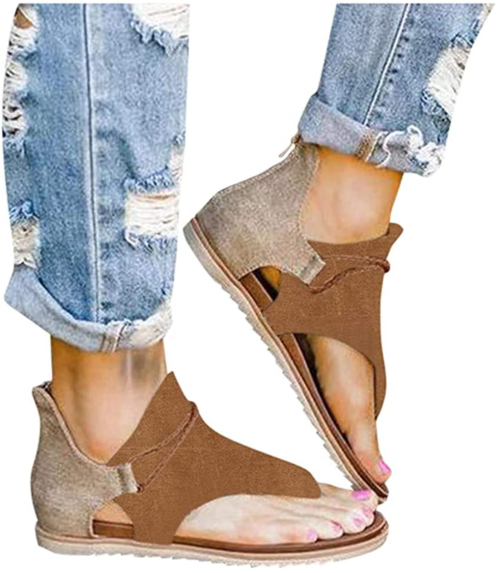 Women's Comfortable Beach Sandals - Summer Casual Flip Flops with Dressy Clip Toe Design | Perfect for Beach Vacations, Poolside Lounging & Everyday Wear