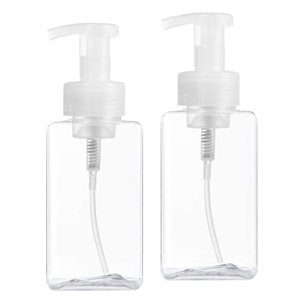 EXCEART 650ml Clear Refillable Foaming Soap Dispenser Pump Bottle - Perfect for Shampoo, Body Wash, Lotion & Hand Soap - Ideal for Bathroom, Kitchen & Travel Use