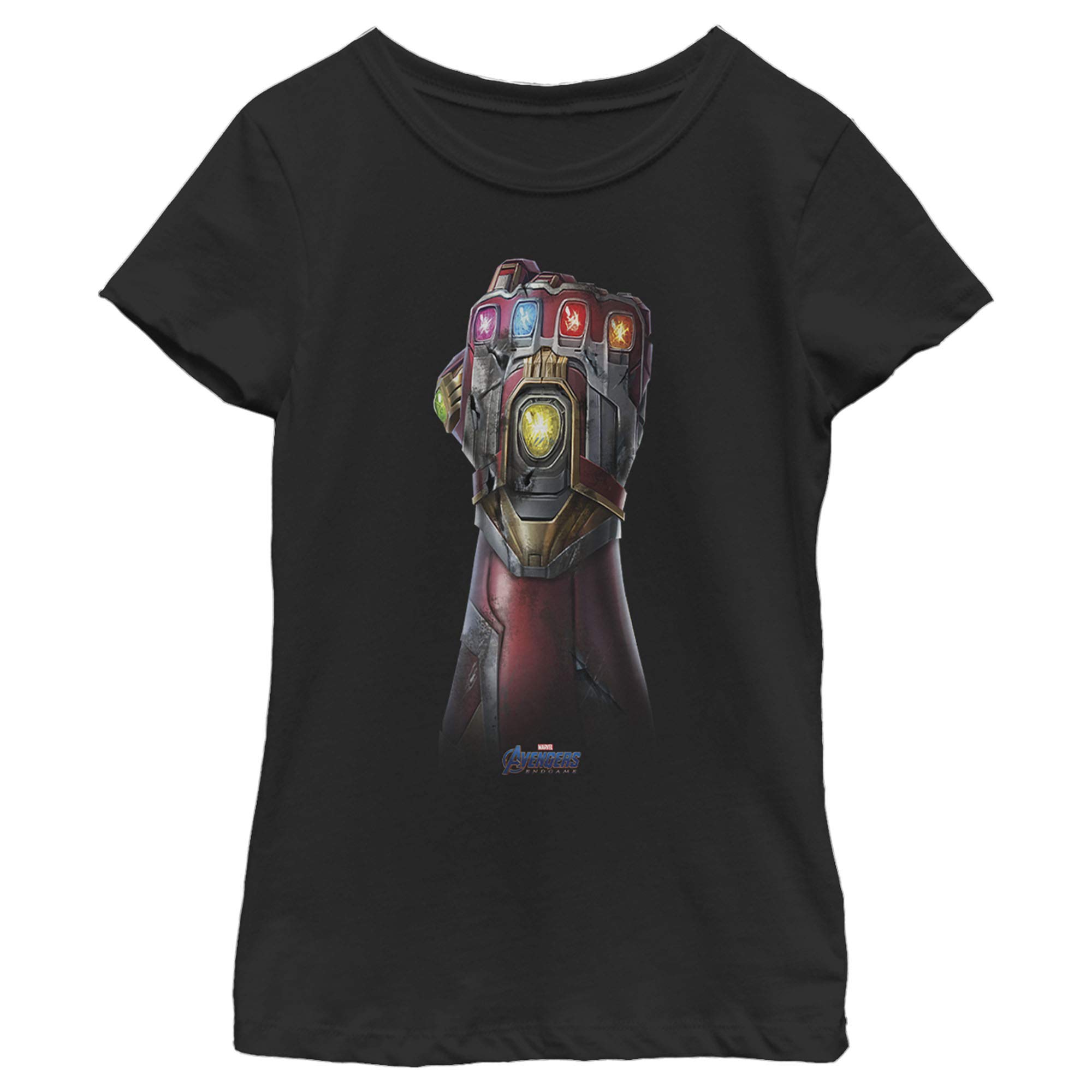 Fifth Sun Girls Iron Gauntlet Graphic T-Shirt | Cool Superhero Tee for Kids | Perfect for Cosplay, Halloween & Everyday Wear