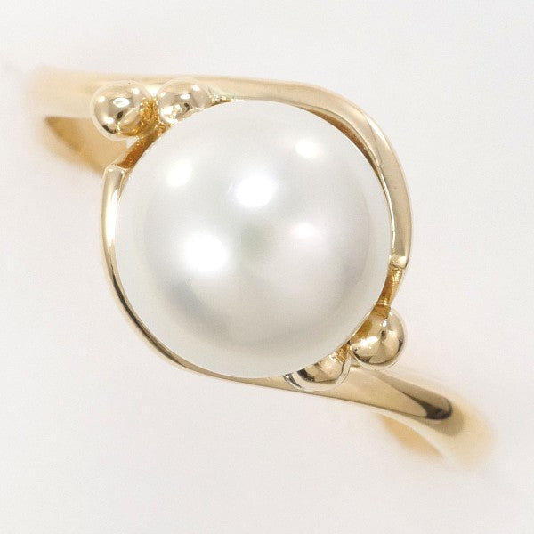 18K Yellow Gold Pearl Ring for Women - Elegant Pearl Jewelry for Wedding, Engagement & Special Occasions
