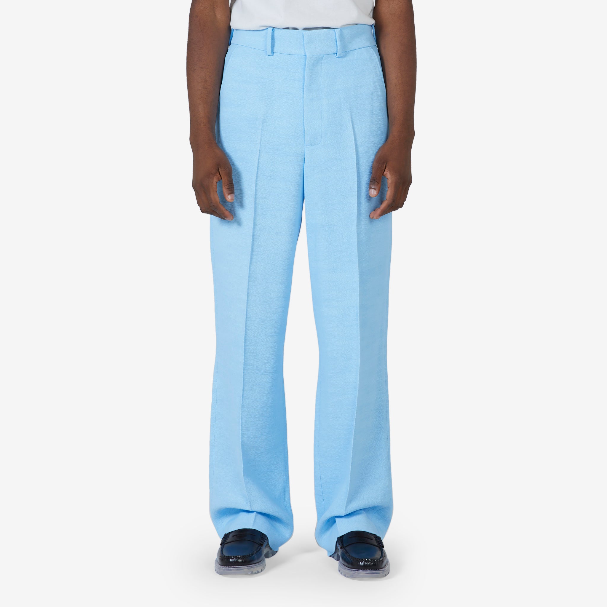 Flare Trouser Light Blue - High Waist Wide Leg Pants for Women | Casual & Office Wear | Perfect for Spring & Summer Outfits