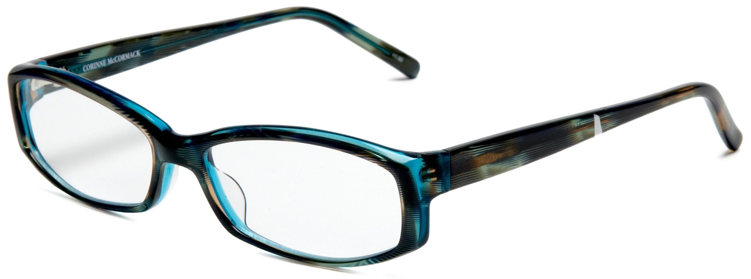 Corinne McCormack Women's Natalie Rectangular Reading Glasses +1.50 to +3.50 Strength | Lightweight Acetate Frame | Blue Light Blocking | Perfect for Reading, Computer Work & Office Use