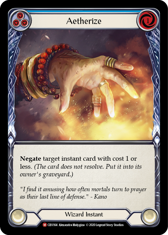 Aetherize [CRU164] (Crucible of War) 1st Edition Normal MTG Card - Perfect for Magic: The Gathering Deck Building and Collectible Card Game Battles