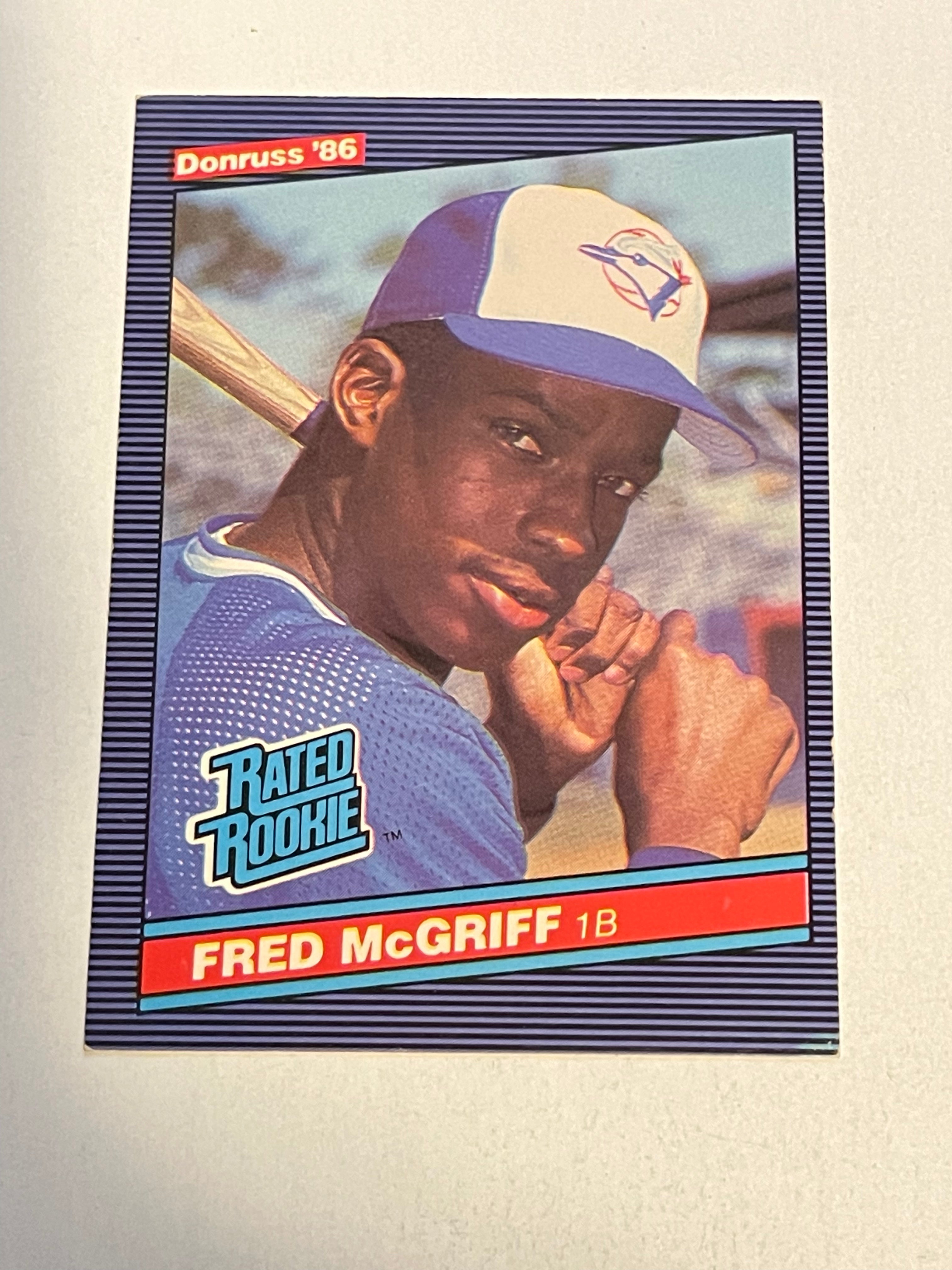 1986 Fred McGriff Toronto Blue Jays Rookie Baseball Card - Collectible Sports Memorabilia for Fans & Investors