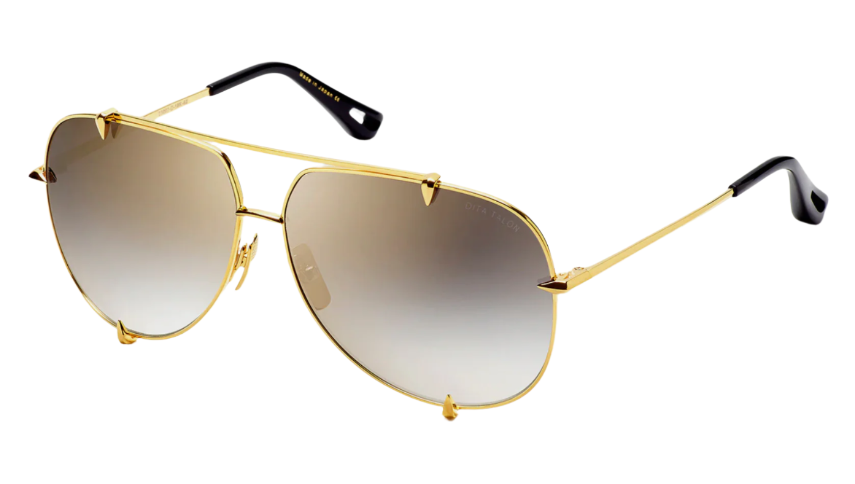 Dita Talon Aviator Sunglasses 18K Gold Plated - Luxury Designer Shades for Men & Women - Perfect for Driving, Travel, and Outdoor Activities