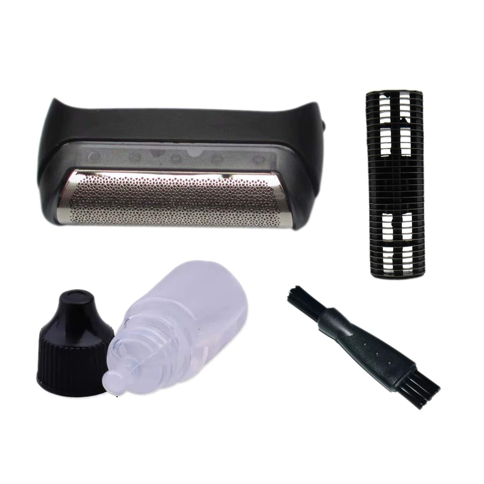 YTXXDEUS Replacement Foil Screen Cutter Head Cover Compatible with Braun Series 10B 20B Electric Shavers - Includes Razor Oil & Cleaning Brush for Smooth Shaving at Home or Travel