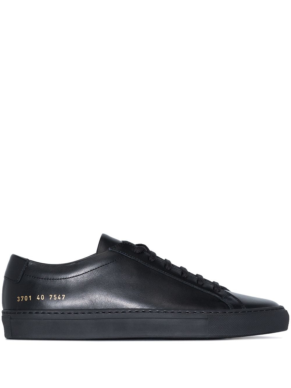 Common Projects Original Achilles Low Sneakers - Black Leather Men's Minimalist Shoes for Casual Wear & Street Style